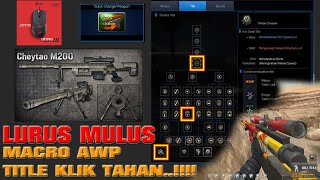 CHEYTAC M200 TITLE klik tahan cara setting mouse macro fantech crypto vx7 awp quick scope #tutorial