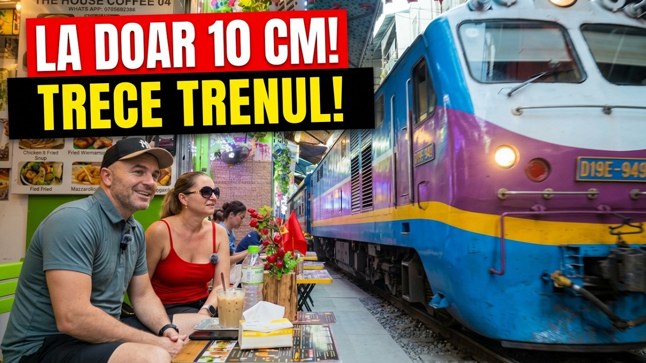 Așa arată cea mai periculoasă stradă din Vietnam! 🇻🇳 Hanoi Train Street