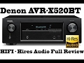 Denon 4K receiver AVR X520BT, 130W Hiress, 5.2 channels, testing with Studio MIC - FULL REVIEW