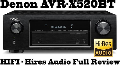 Denon 4K receiver AVR X520BT, 130W Hiress, 5.2 channels, testing with Studio MIC - FULL REVIEW