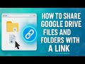 how to share Google drive files and folders with a link || Tips n Tricks 2024 || Step-by-Step Guid