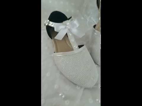 Zapatos para primera comunión niñas / BOda / Bautismo/ Zapatos para niñas  @loszapatosdesophy - YouTube