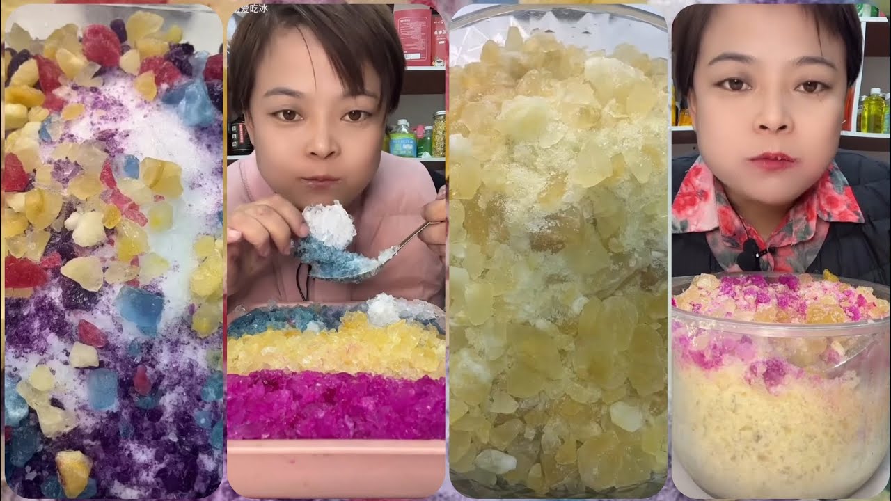 Refrozen SOLO | REFROZEN CRUSHED HARD ICE MIXED WITH SHAVED ICE | YUMMY - YouTube