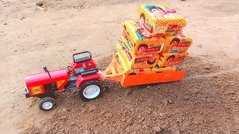 Diy Tractor Stuck In Mud With Parle G. Mini Science project Part 5 || mini tractor@ || gyan creative