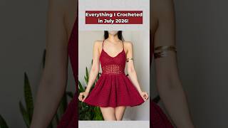 Crochet bralette, crop top, tank top and dress in one month! #crochet #diy