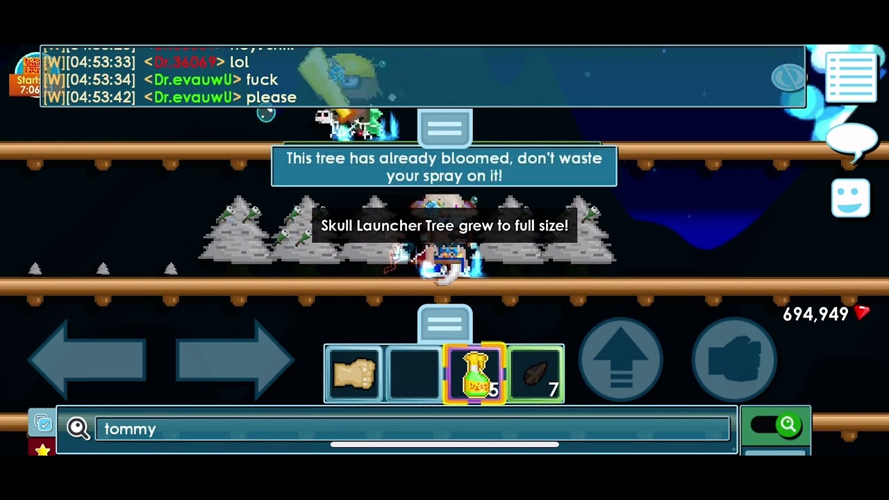 I spliced 20 Skull Launchers in Growtopia... (Big loss)