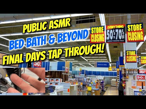 Public ASMR 🛍️Bed Bath & Beyond😭Fast Tapping Scratching Camera Taps  & More✨Lofi Tingles✨Final Days🙀