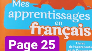 4AP page :25 lecture les tapis  ( mes apprentissages en français)