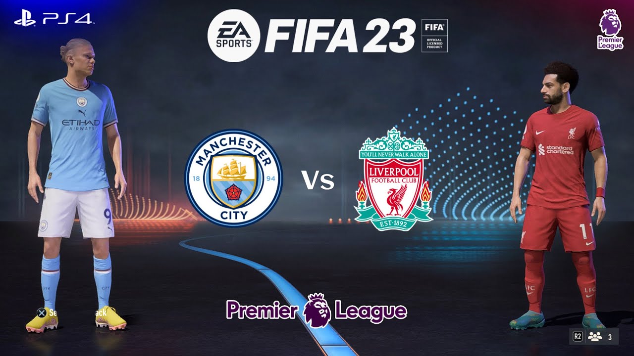 Manchester City - Liverpool: 13° Rodada do Campeonato Inglês, Temporada  23/24 (Fifa 14 Mod 2023) 