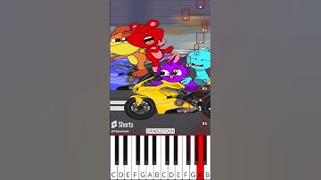 Sprunki Team VS Smiling Critters Team -Try Harder🏁 🏁 🏁 #sprunki (@PADLOTOON) - Octave Piano Tutorial