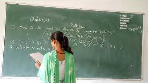 class 5  Reasoning chapter 1 patterns