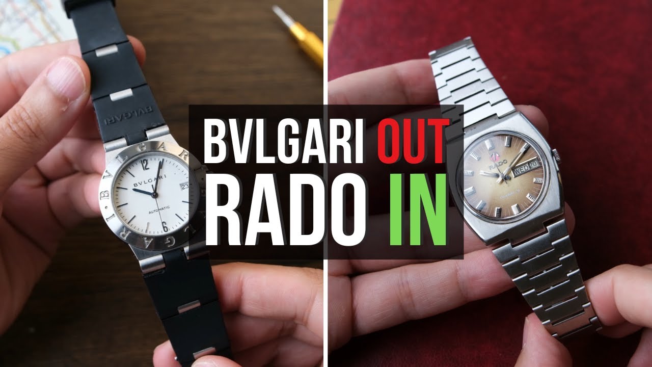 時計 OMEGA RADO BVLGARI 11 JUNK WATCHES Goodbye Bvlgari, Hello Rado. Upgrade? Or Downgrade? - YouTube