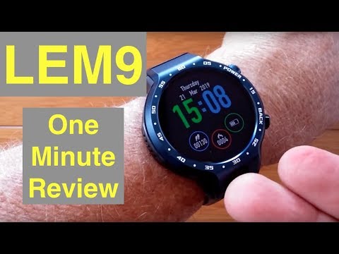 LEMFO LEM9 4G Android 7.1.1 IP67 Waterproof Dual Processor Smartwatch: One Minute Overview