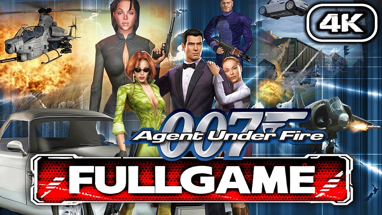 JAMES BOND 007 AGENT UNDER FIRE Walkthrough FULL GAME (No Commentary) 4K 60FPS JAMES BOND 007 AGENT UNDER FIRE Walkthrough FULL GAME (No Commentary) 4K 60FPS