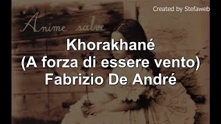 Fabrizio De André - Khorakhanè (Best karaoke songs)