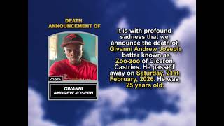 Givanni Andrew Joseph ~ Short Obituary