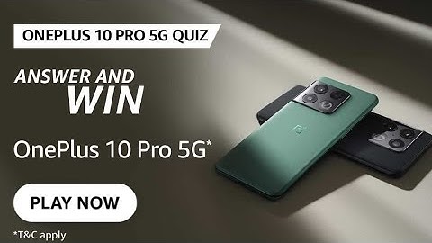 Amazon OnePlus 10 Pro 5G Quiz Answers Today | 25 March 2022 | Daily QuizTime