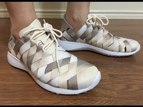 Nike Women's Juvenate Woven PRM Phantom Pearl White unbox and on feet  review - YouTube