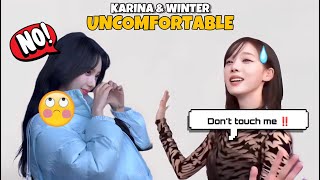 KARINA & WINTER being uncomfortable with each other | Part 6