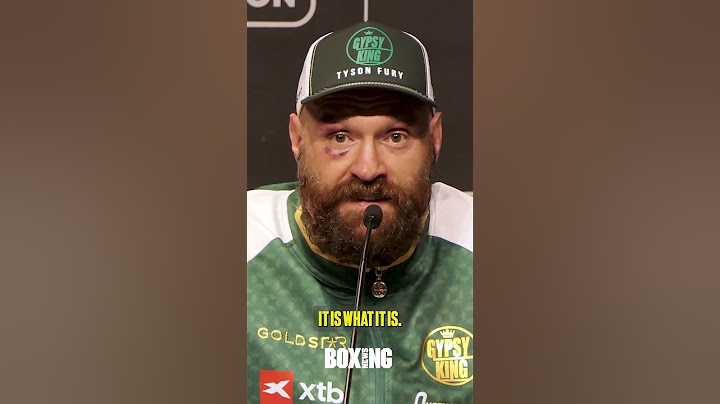 Tyson Fury Reacts To Oleksandr Usyk Loss