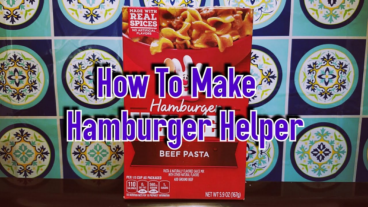 How to make Hamburger Helper - YouTube