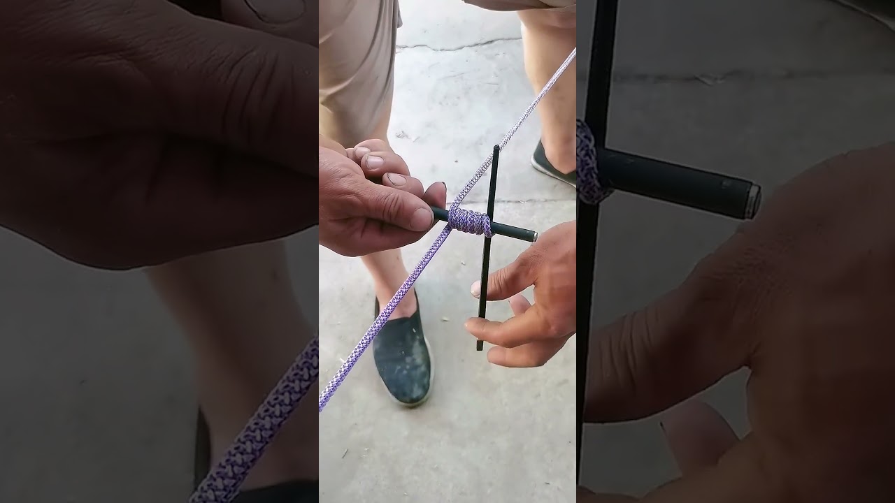 Rope temporary tensioning technique- Good tools and machinery make work easy