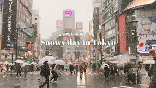 Cosy winter days in Japan | First snow day in Tokyo | Tokyo Vlog