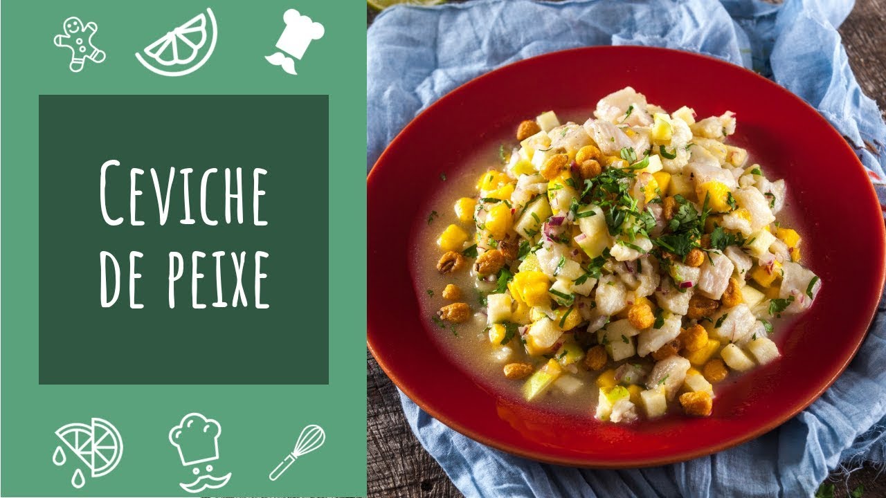 Ceviche de Peixe com manga