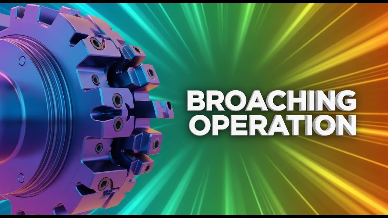 broaching operation | Machine tool technology | Production technology 