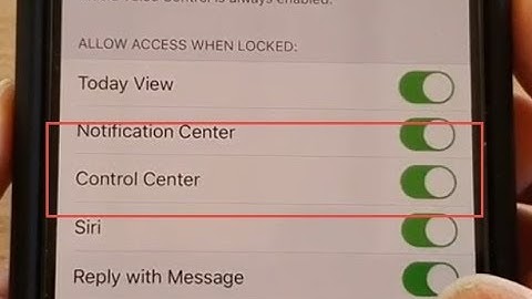 iPhone 11 Pro: How to Enable / Disable Control Center on Lock Screen