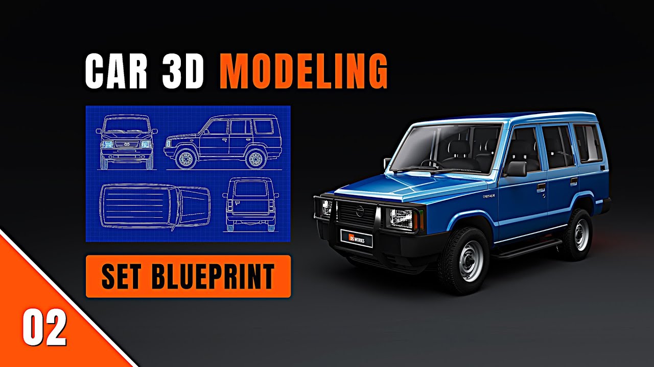 2️⃣ Part 2: 📥 Import References in Maya Like a Pro for Car Modeling ( blueprint ) (video lesson)