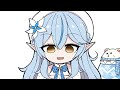 【手描き】無限プチプチで遊ぶ雪花ラミィ