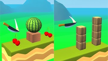 Knife Jump! Very Satisfying And Relaxing ASMR Slicing Game