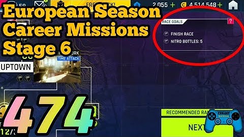 Asphalt 9 | European Season Career Mode Stage 6 | Finish Race | Nitro Bottles 5