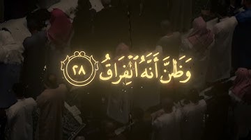 تلاوة من سورة القيامة || الشيخ ياسر الدوسري 