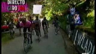 Eugeni Berzin, Marco Pantani E Miguel Indurain In Merano-Aprica 23 Giro Ditalia 1994