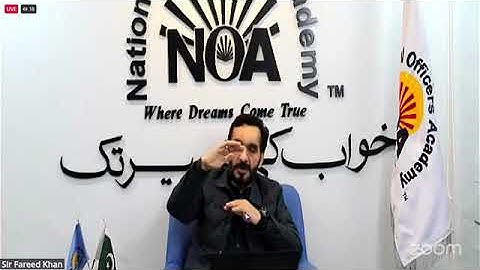 NOA Revision Classes Current Affairs Class Sir Fareed Khan   NOA Digital