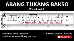 not balok abang tukang bakso - tutorial piano grade 1 - notasi lagu anak - doremi solmisasi  - Durasi: 1.25. 