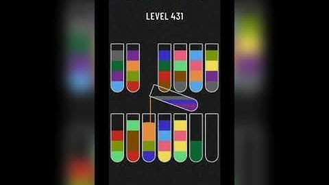 Water sort puzzle level 431