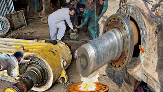 Shaft of the Havey Stone Crusher is Stuck into Hammer | We Repair in Very Strange Way |Bearing Size