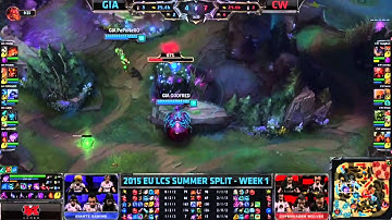 Giants vs CW | LCS EU 2015 Summer | 2. nap 2. meccs