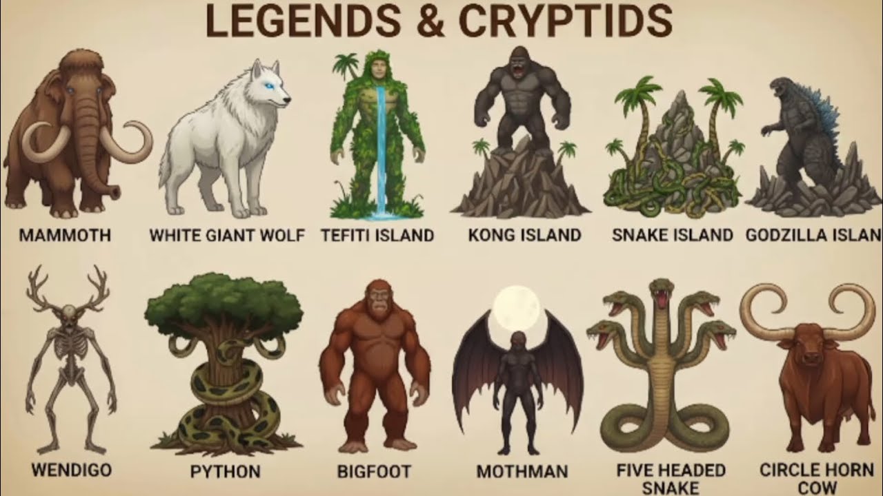 Giant Island Creatures & Cryptids Documentary Style