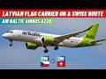 AIR BALTIC A220 Review & Trip Report (Economy) ✈️ Prague - Zurich