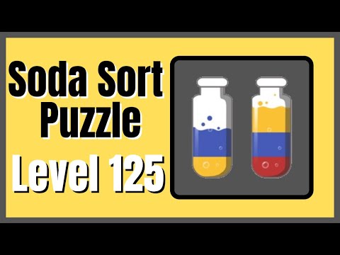 Soda Sort Puzzle Level 125 Walkthrough Solution Android/iOS