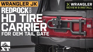 Jeep Wrangler JK RedRock 4x4 HD Tire Carrier for OEM Tail Gate Review & Install
