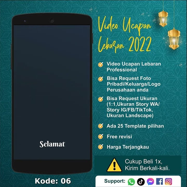 Jasa Video Ucapan Lebaran 2022 | Status WA Ucapan Lebaran | 6