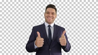 Businessman Gives Thumbs Up Stock Video Businessman Gives Thumbs Up Stock Video