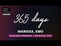 365 days - Marissa, EMO (Original Key Karaoke) - Piano Instrumental Cover with Lyrics