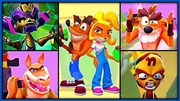 Crash On The Run - All Bosses (Wumpa Island) 4K