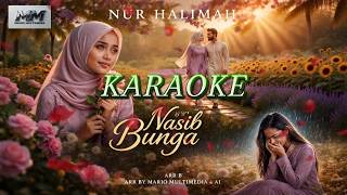 NASIB BUNGA KARAOKE COVER NOER HALIMAH #dangdut #karaoke